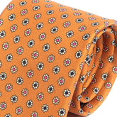 Gold Mini Floral IMS Motif Tie - Tie Doctor